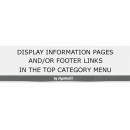 Information pages and/or footer links in the top menu - vQmod